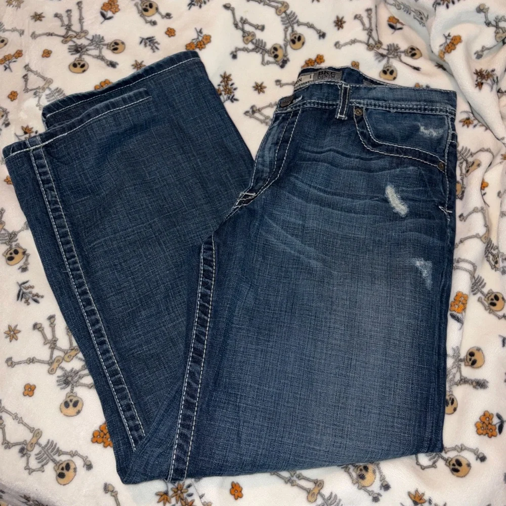 Dark Blue Jeans - Classic Stretch Denim - Picture 1 of 5